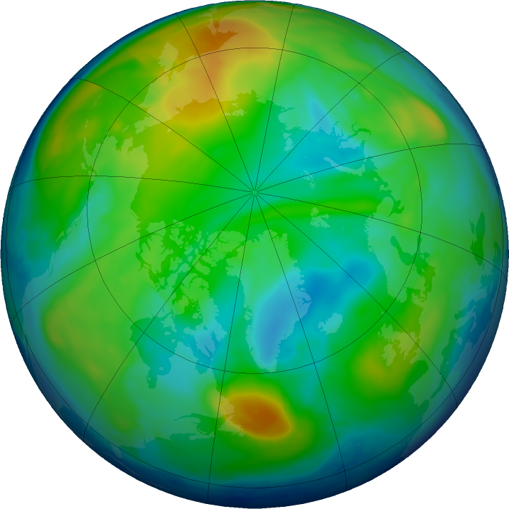 Arctic ozone map for 24 November 2018